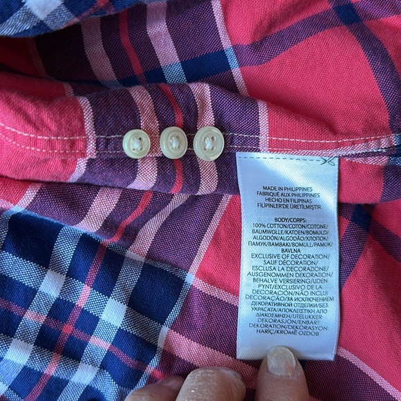 Ralph Lauren Slim Fit Men's Red Plaid Shirt, Size Large - Picture 7 of 10